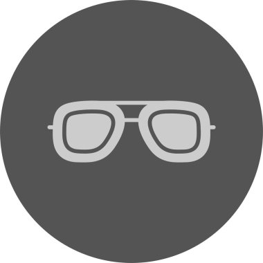 Güneş gözlüğü web simgesi, basit vektör illüstrasyonu