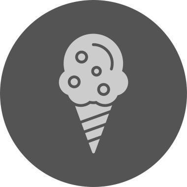  dondurma web simgesi vektör illüstrasyonu