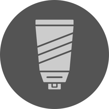 Güneş kremi simgesi, basit vektör illüstrasyonu