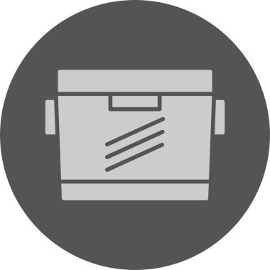 Cooler web simgesi, basit vektör illüstrasyonu