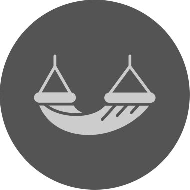 Hamak Ağı simgesi, basit vektör illüstrasyonu 