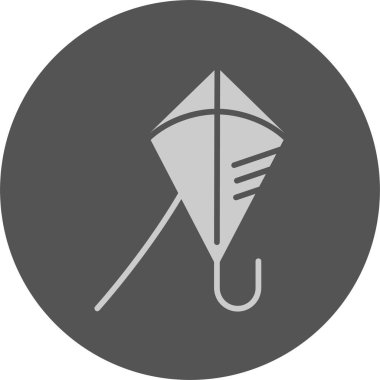 Uçurtma web simgesi, basit vektör illüstrasyonu