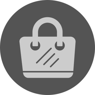 Plaj çantası simgesi, vektör illüstrasyonu