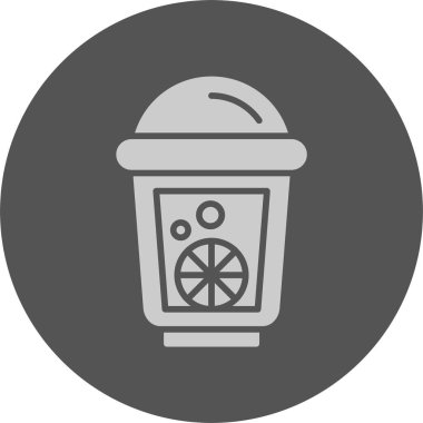 Limonata web simgesi, basit vektör illüstrasyonu