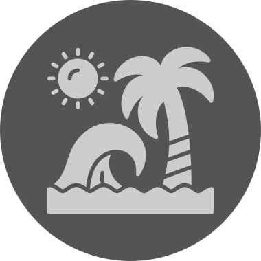 Dalgalar. Düz simgenin web illüstrasyonu