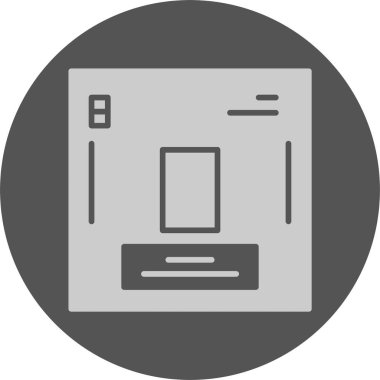 Oksijen. Kimyasal simgenin web illüstrasyonu