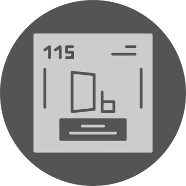 Dubnium. Kimyasal simgenin web illüstrasyonu