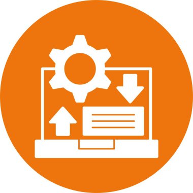 Çevik ağ simgesi, basit vektör illüstrasyonu