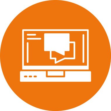 kabarcık sohbet iletişim ikonu vektör çizimi 