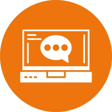 dizüstü bilgisayar simgesi, vektör illüstrasyonu basit tasarım