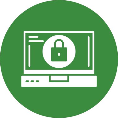 Kilit. Web simgesi basit illüstrasyon 