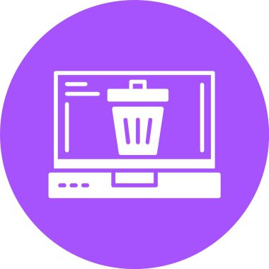 Çöp kutusu vektör illüstrasyonuName 