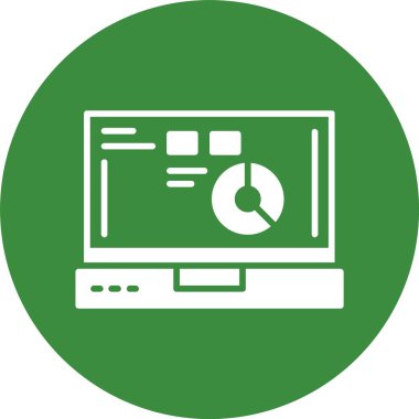 dizüstü bilgisayar simgesi, vektör illüstrasyonu basit tasarım