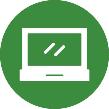 dizüstü bilgisayar web simgesi, basit vektör illüstrasyonu