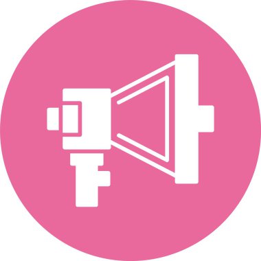 megafon ağ simgesi, basit vektör illüstrasyonu