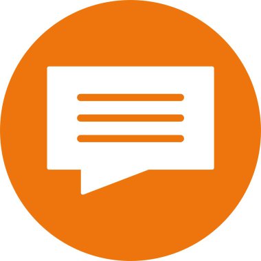 vektör sohbet simgesi, vektör illüstrasyonu 