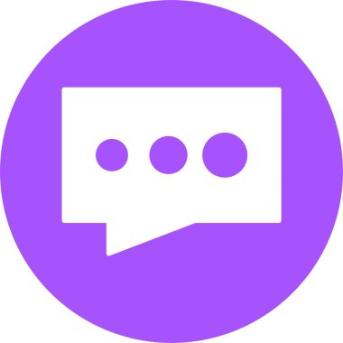 Mesaj var. Web simgesi basit illüstrasyon