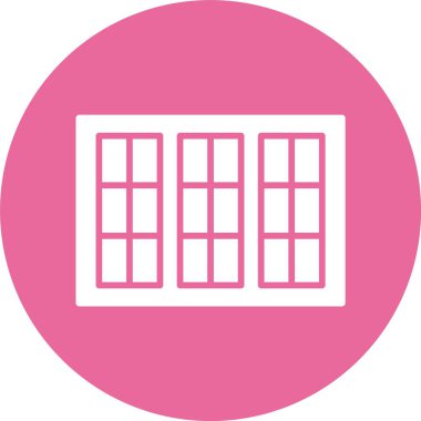 Pencere web simgesi, basit vektör illüstrasyonu