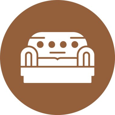 Kanepe ağ simgesi, basit vektör illüstrasyonu