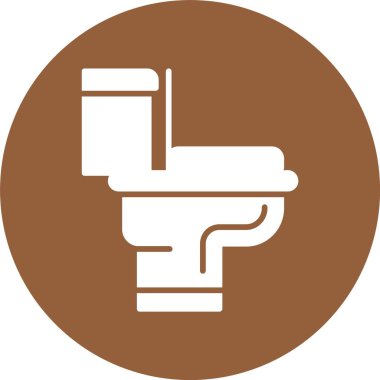 Tuvalet simgesi, vektör illüstrasyonu 