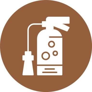 Yangın söndürücüsü. Web simgesi basit illüstrasyon