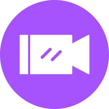 video kamera ikonu vektör illüstrasyonu 