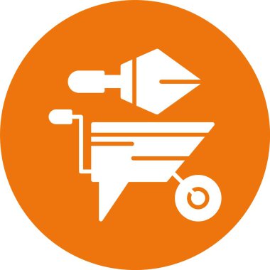 Bahçe aletleri. Web simgesi basit illüstrasyon