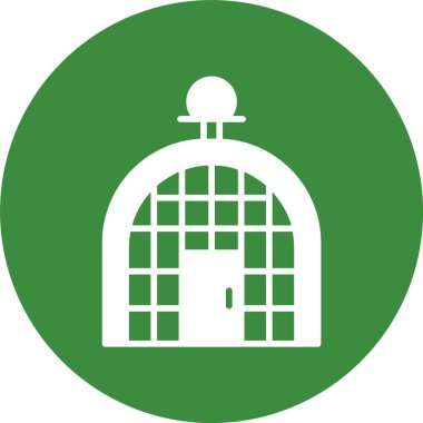 Kuş kafesi simgesi, vektör illüstrasyonu basit tasarım