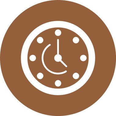 Saat simgesi vektör illüstrasyonu 