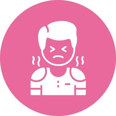 Rahatsızlık. Web simgesi basit vektör illüstrasyonu