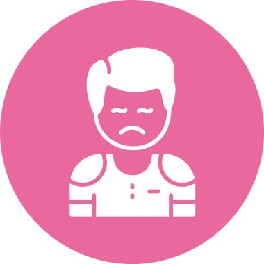  Rahatsızlık web simgesi basit vektör illüstrasyonu