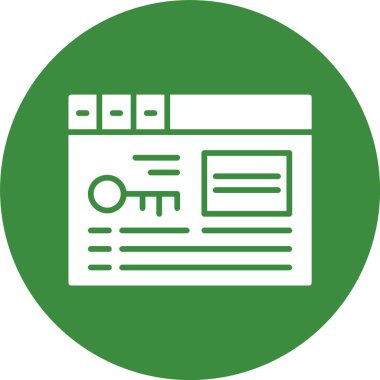 Web tarayıcı simgesi, vektör illüstrasyonu basit tasarım