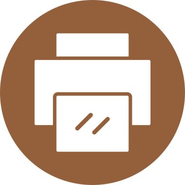 Yazıcı web simge vektör çizim 