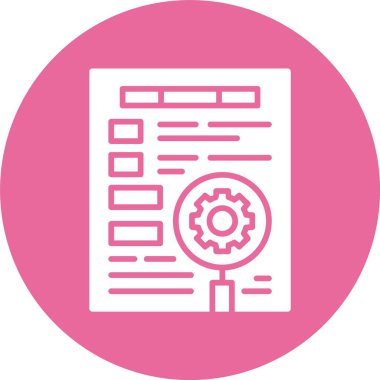 Anahtar kelime optimizasyonu. Web simgesi basit illüstrasyon