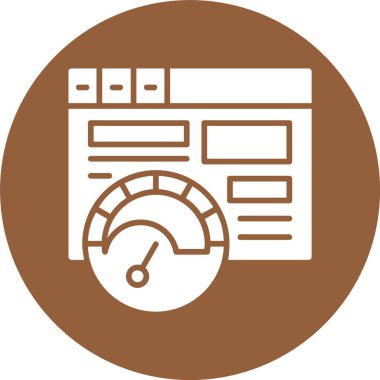 Web tarayıcı simgesi, vektör illüstrasyonu basit tasarım