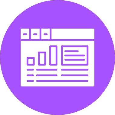 Web tarayıcı simgesi, vektör illüstrasyonu basit tasarım