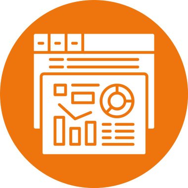 Web tarayıcı simgesi, vektör illüstrasyonu basit tasarım