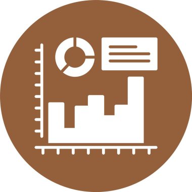 Histogram. Web simgesi basit illüstrasyon