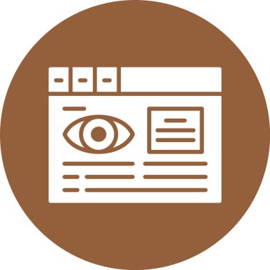 Web tarayıcı simgesi, vektör illüstrasyonu basit tasarım