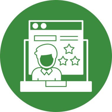 Performans İnceleme simgesi, vektör illüstrasyonu basit tasarım