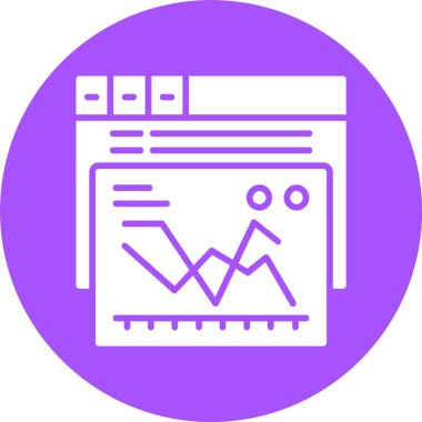 Rekabet analizi. Web simgesi basit illüstrasyon