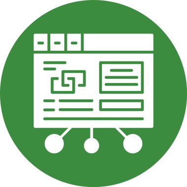 Bağlantı kurma. Web simgesi basit illüstrasyon