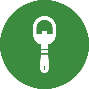 şişe açacağı simgesi, vektör illüstrasyonu basit tasarım