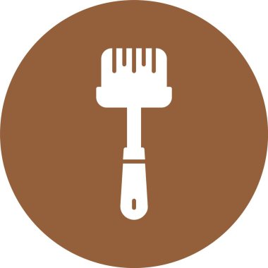 Basting fırça simgesi, vektör illüstrasyon basit tasarım