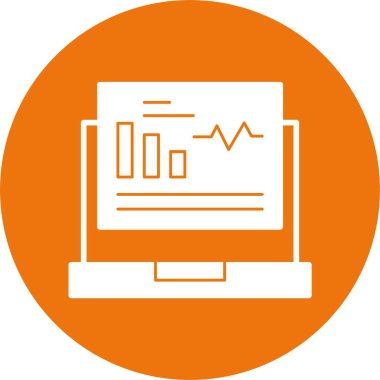 Gösterge paneli web simgesi, basit vektör illüstrasyonu