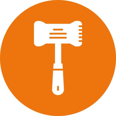 Tenderizer ağ simgesi, basit vektör illüstrasyonu 