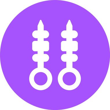 Şiş ağ simgesi, basit vektör illüstrasyonu 