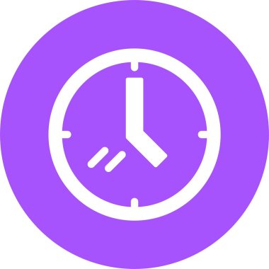 Saat simgesi vektör illüstrasyonu 