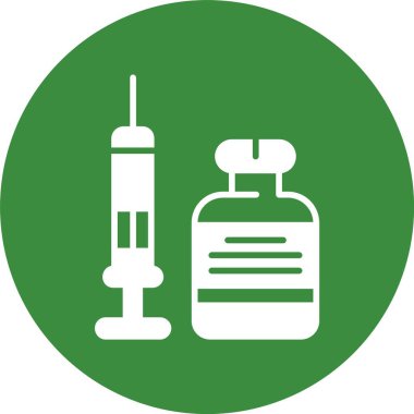 Aşılama. Web simgesi basit illüstrasyon