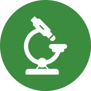 Mikroskop. Web simgesi basit illüstrasyon